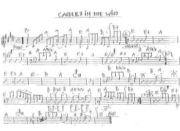 Candles In The Wind sheet