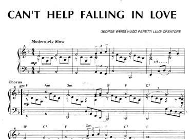 Can't Help Falling In Love sheet