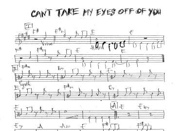 Can't Take My Eyes Off Of You sheet