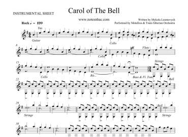 Carol Of The Bell sheet