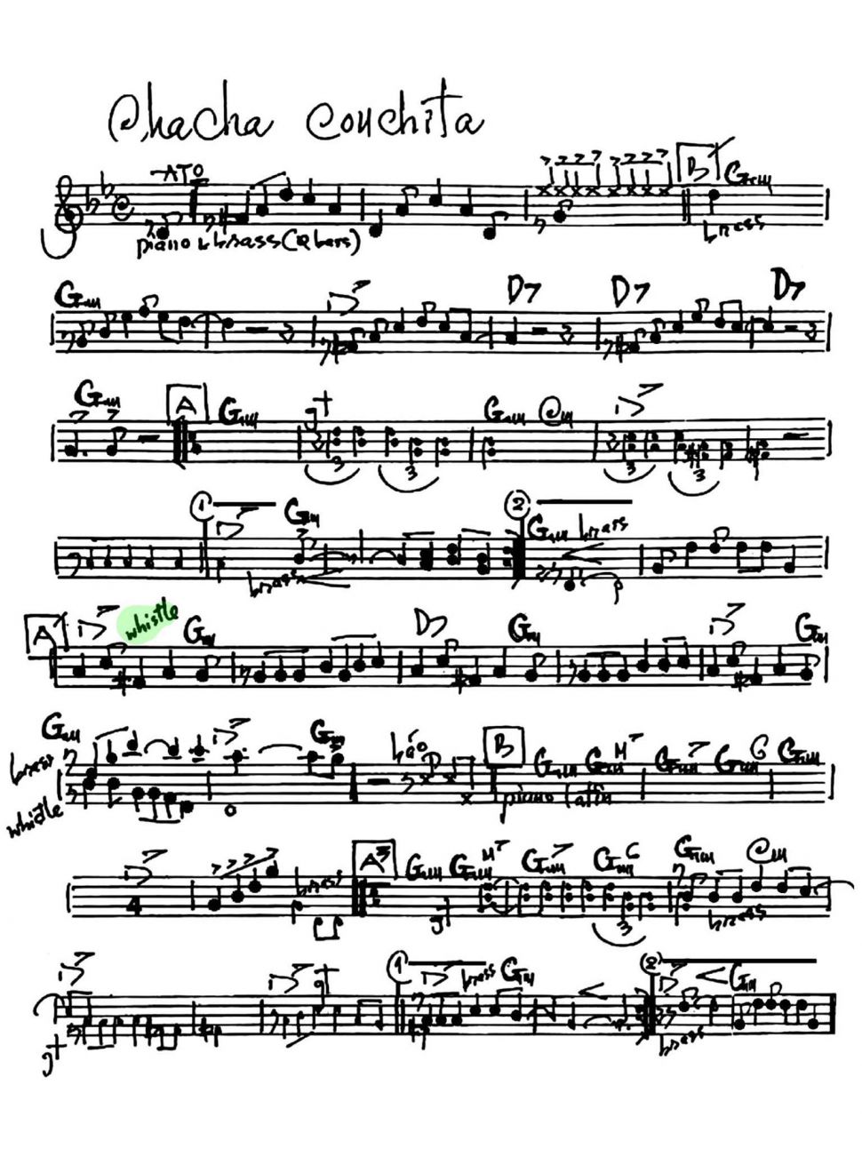 Cha Cha Couchita sheet