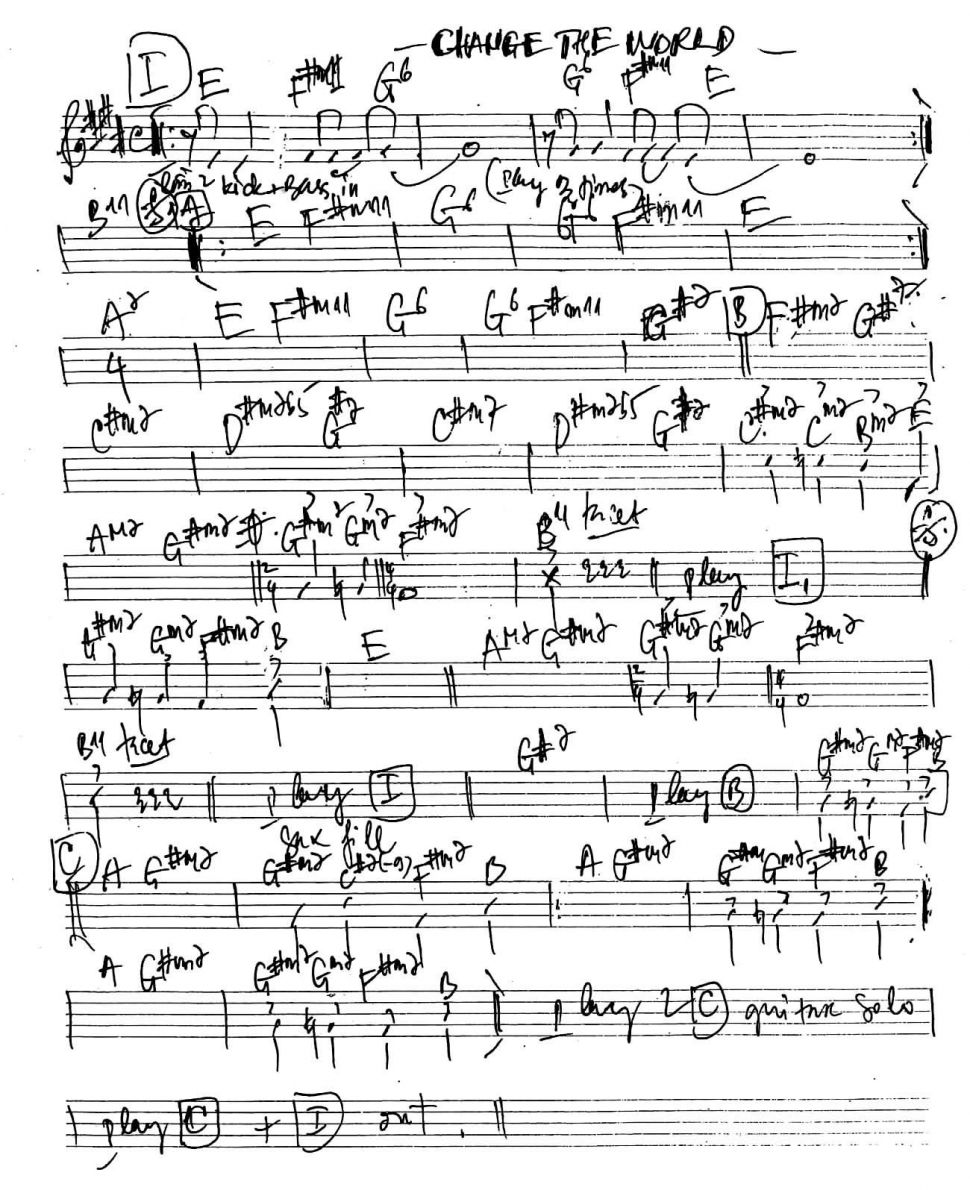 Change The World sheet