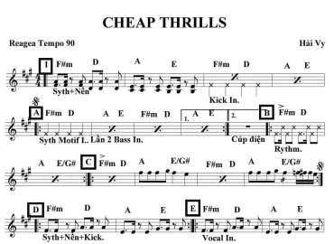 Cheap Thrills sheet