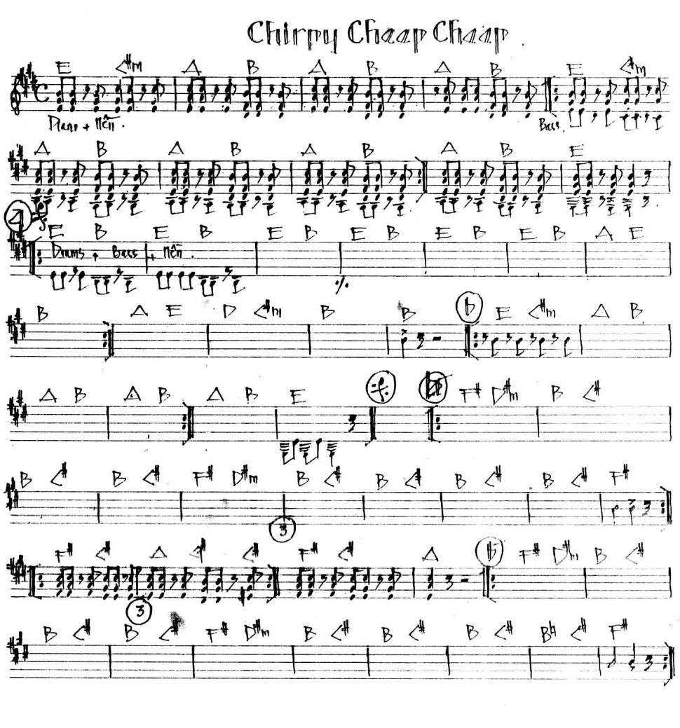 Chirpy Cheep Cheep sheet