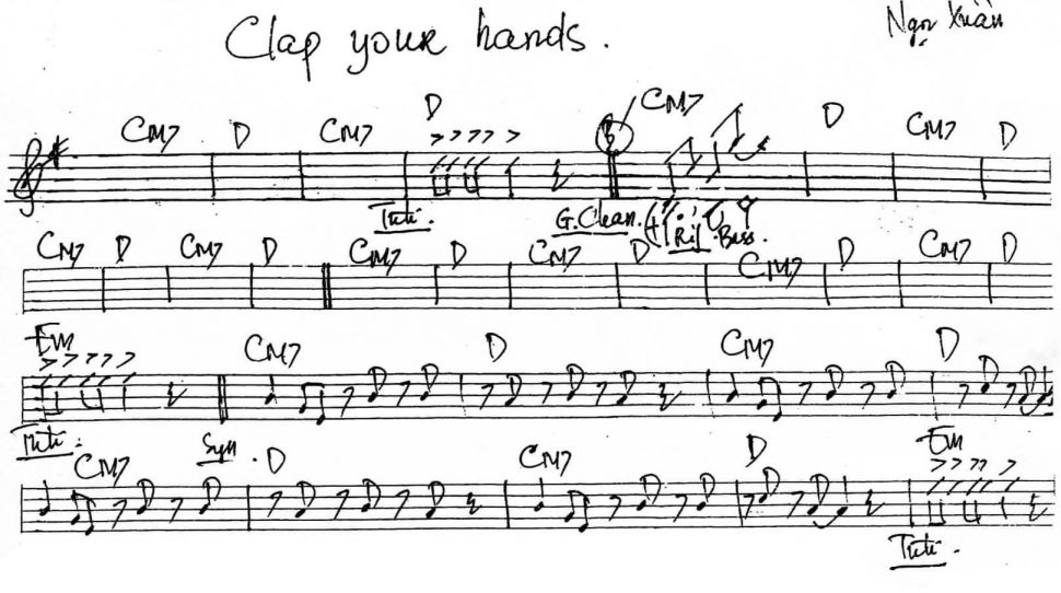 Clap You Hands sheet