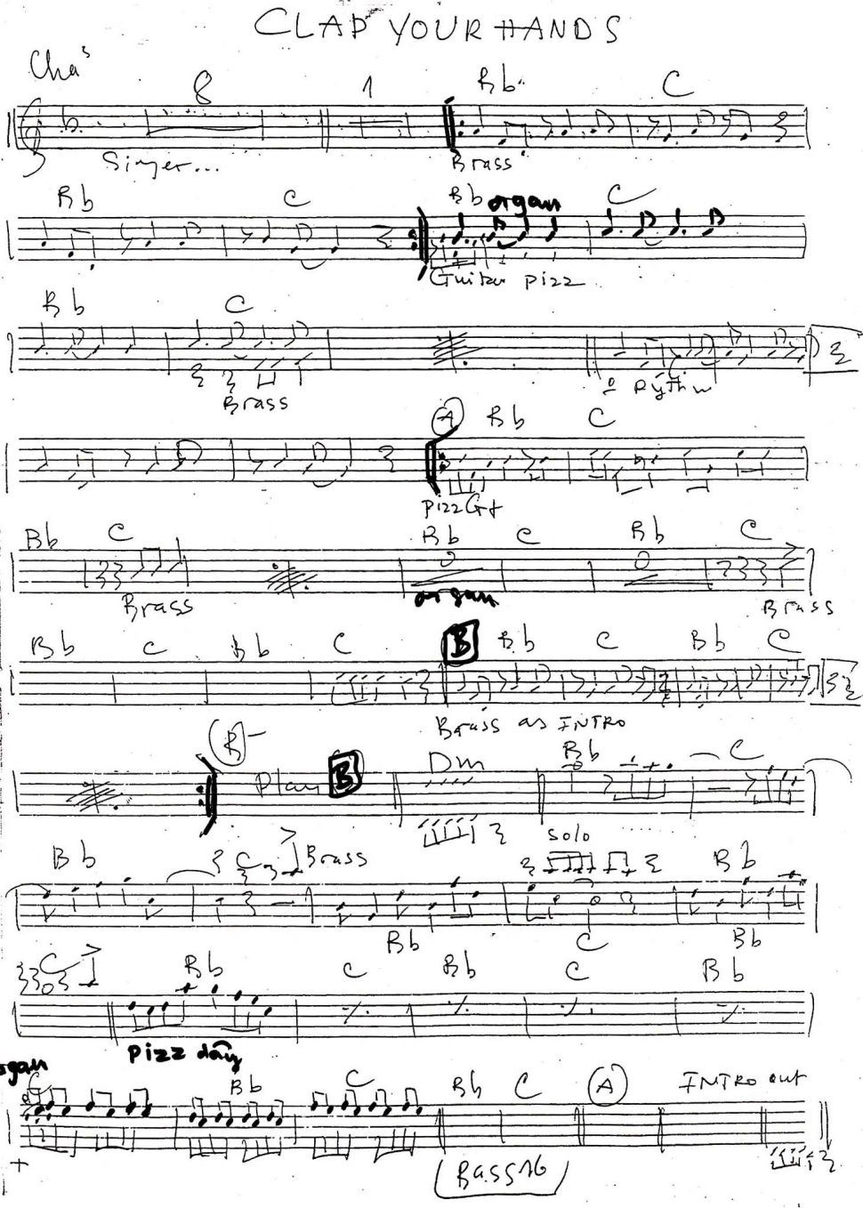 Clap Your Hands sheet