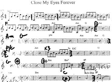 Close My Eyes Forever sheet