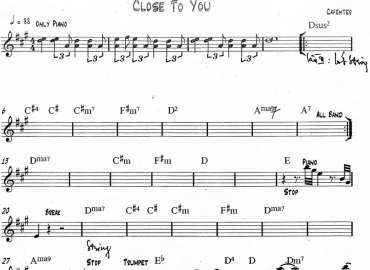 Close To You sheet