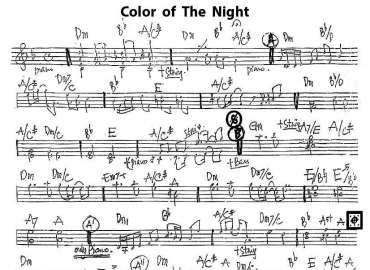 Color Of The Night sheet
