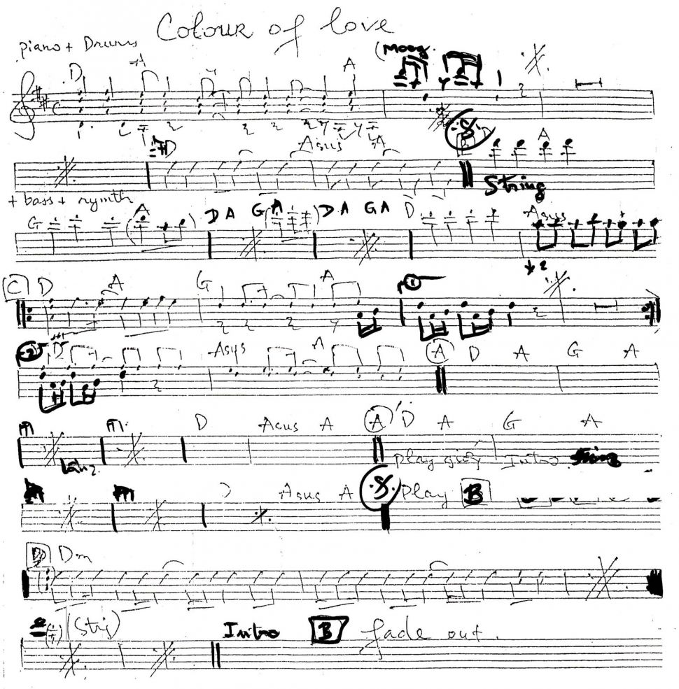 Colour Of Love sheet