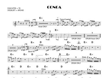 Conga sheet