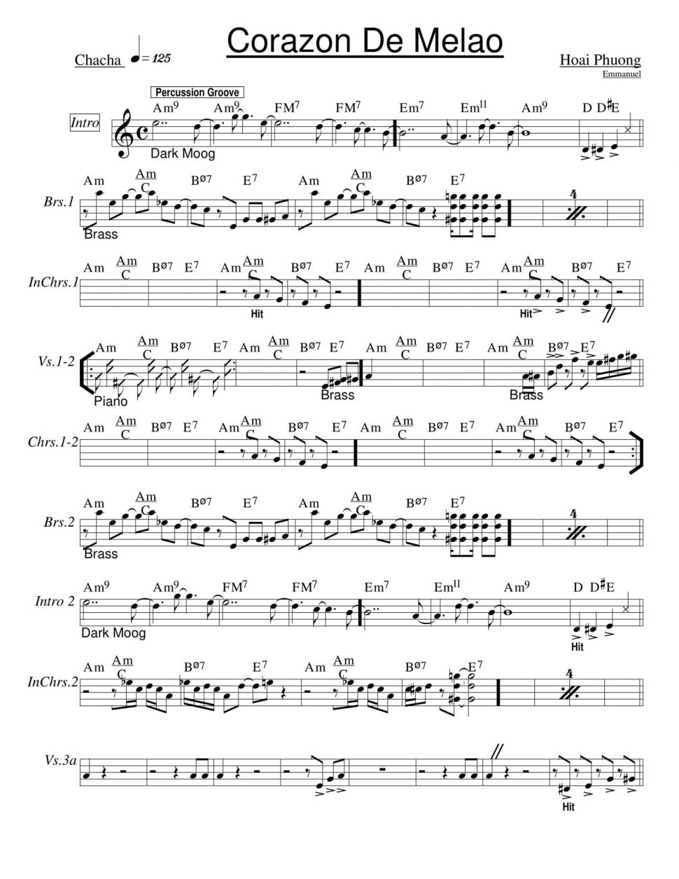 Corazon De Melao sheet