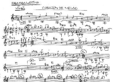Corazon De Melao sheet
