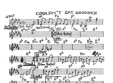 Couldn't Say Goodbye sheet