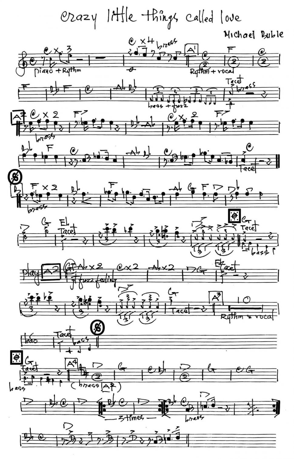 Crazy Little Things Called Love sheet