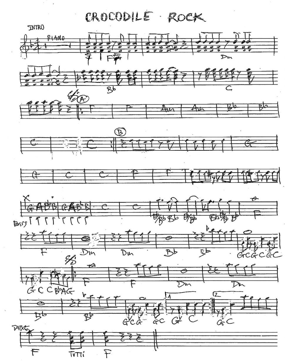 Crocodile Rock sheet