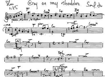 Cry On My Shoulder sheet