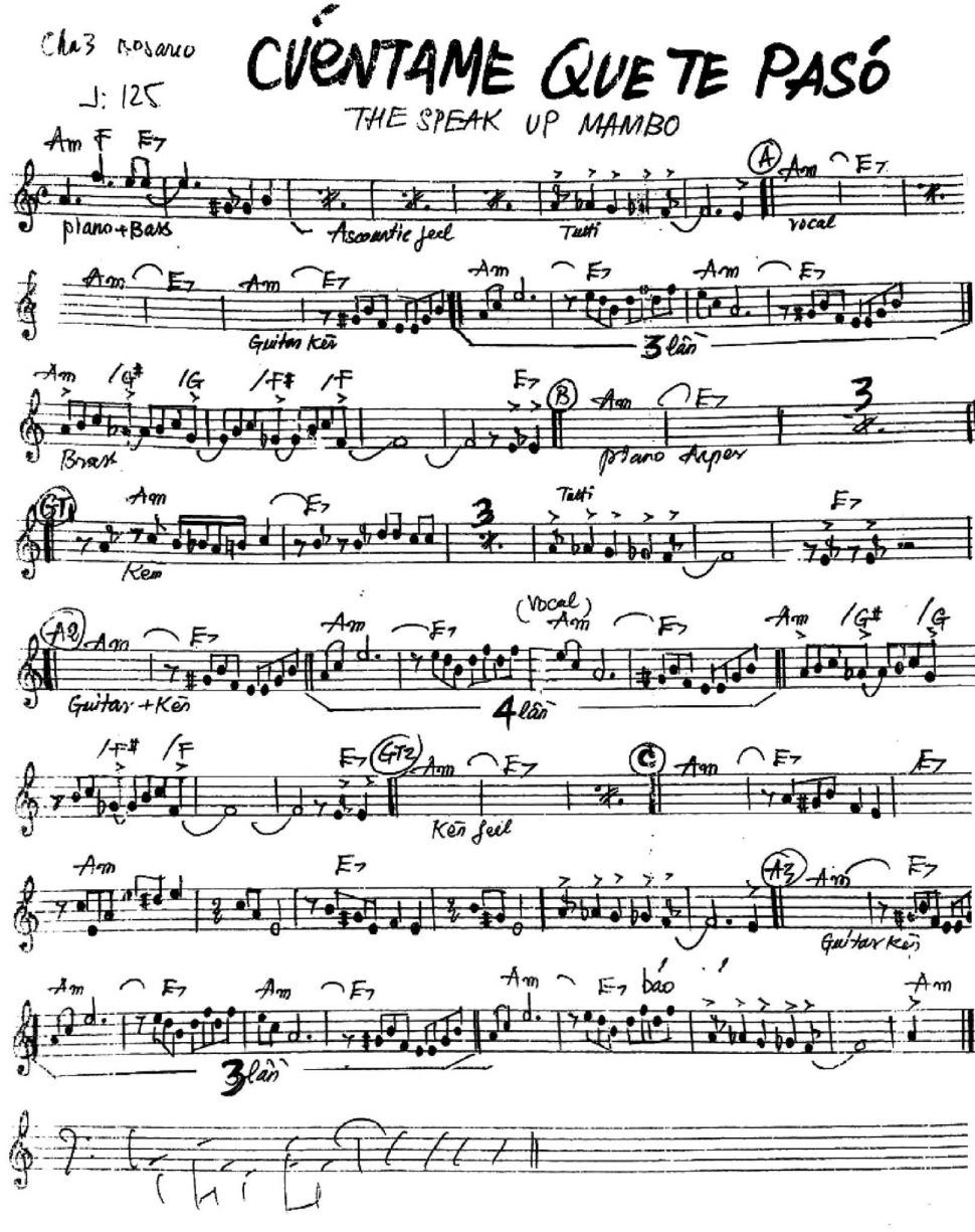 Cventame Quete Paso sheet