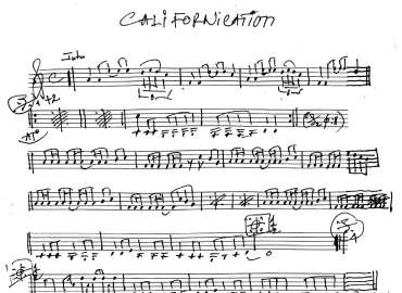 Californication sheet