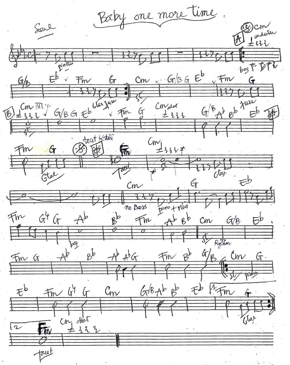 Baby one more time sheet