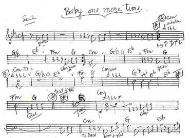 Baby one more time sheet