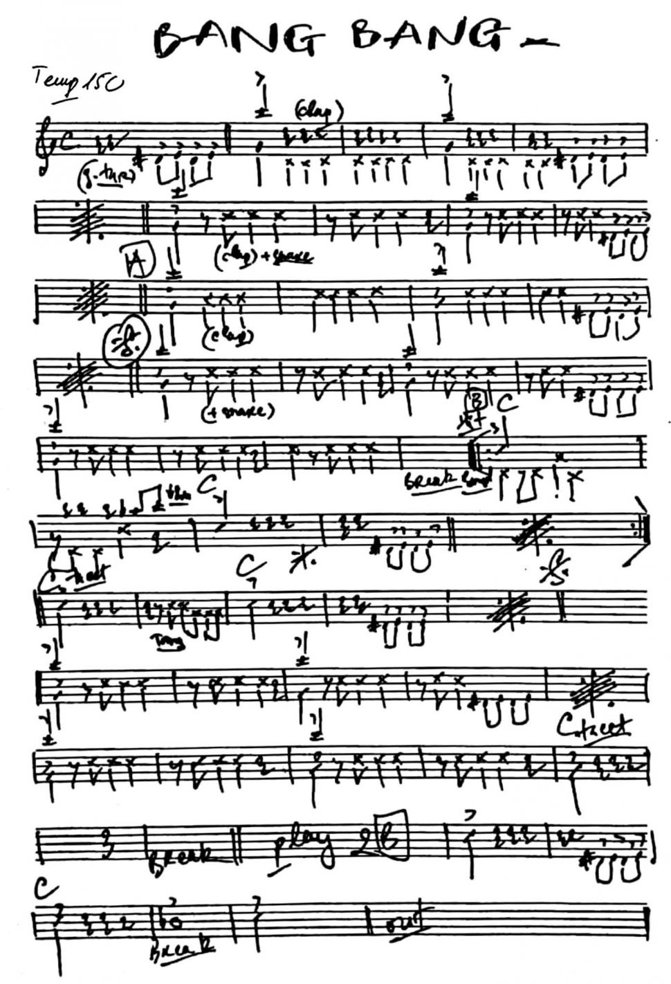 Bang Bang sheet 
