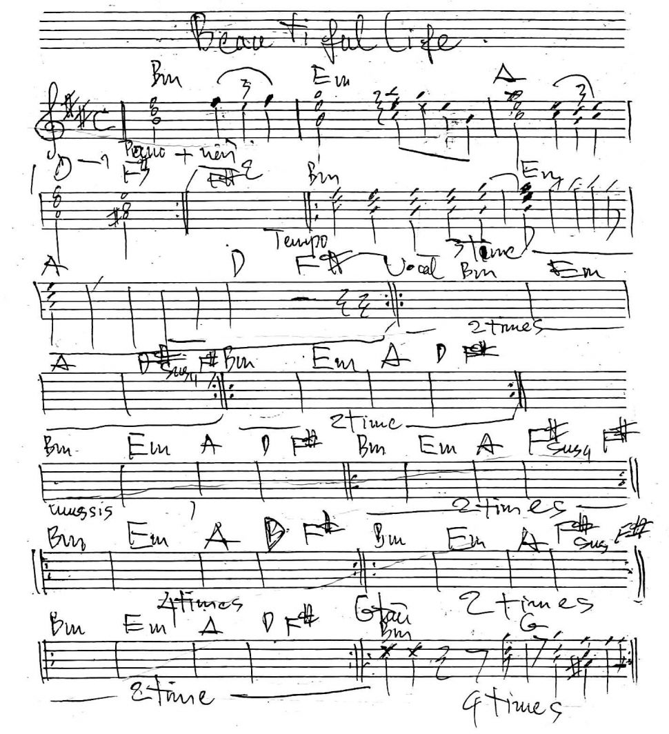 Becautiful life sheet