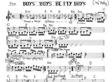 Boys Boys be my boys sheet