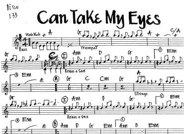 Can Take My Eyes sheet