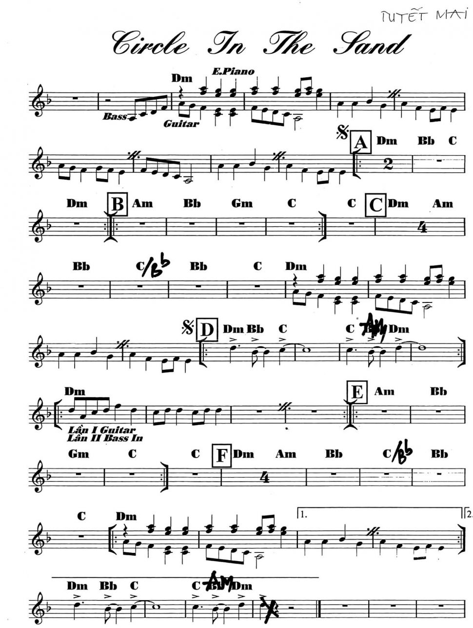 Circle In The Sand sheet