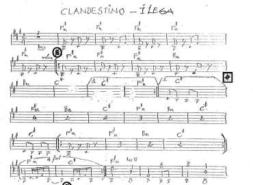Clandestino - Ilega sheet