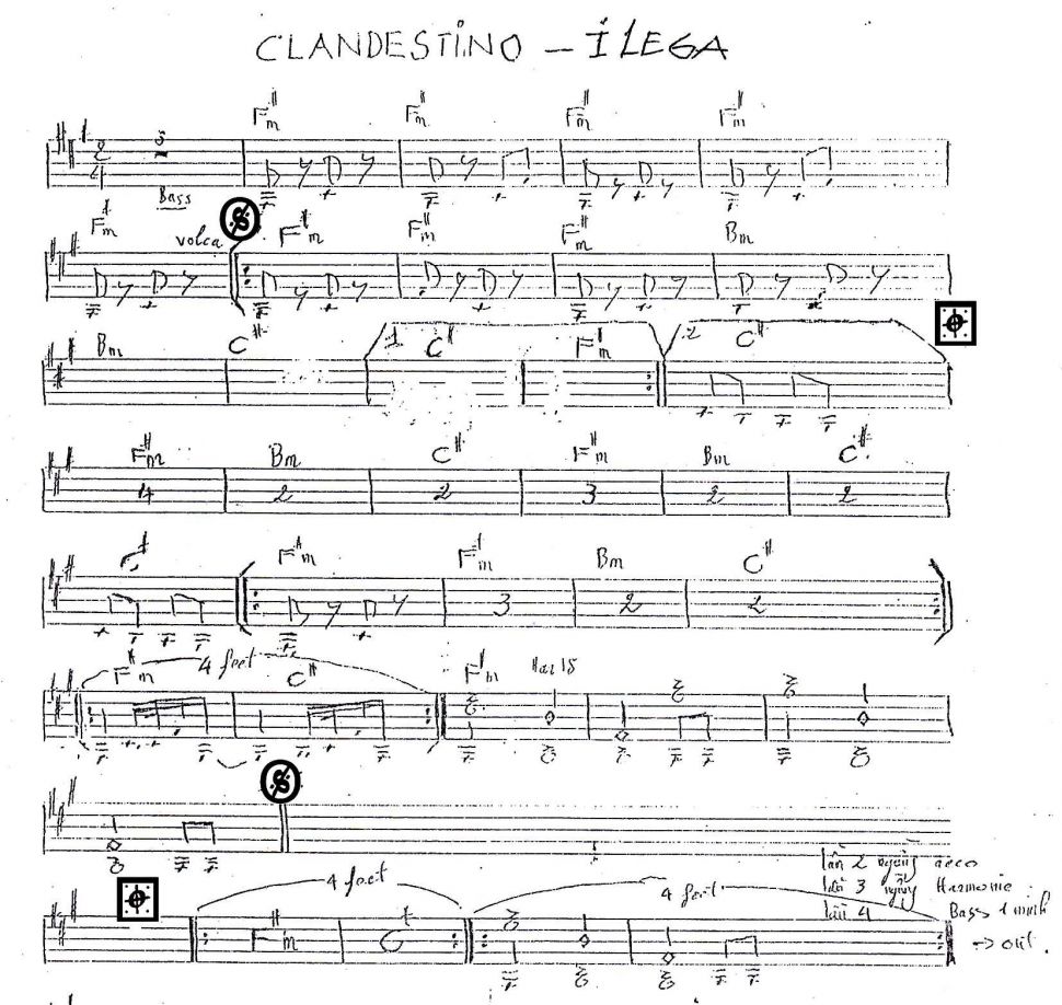 Clandestino - Ilega sheet