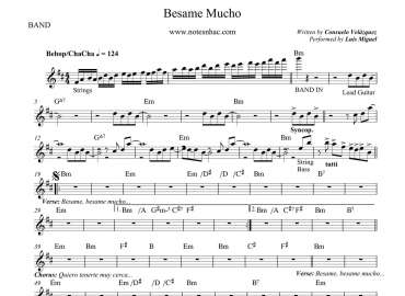 Besame mucho sheet