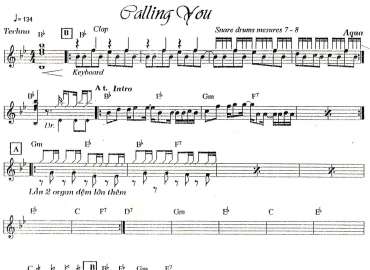 Calling You sheet