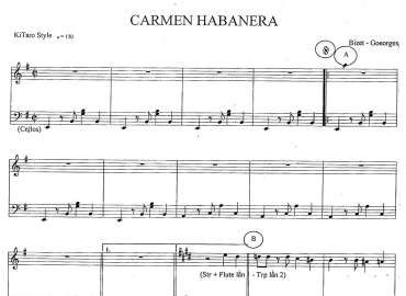 Carmen Habanera sheet