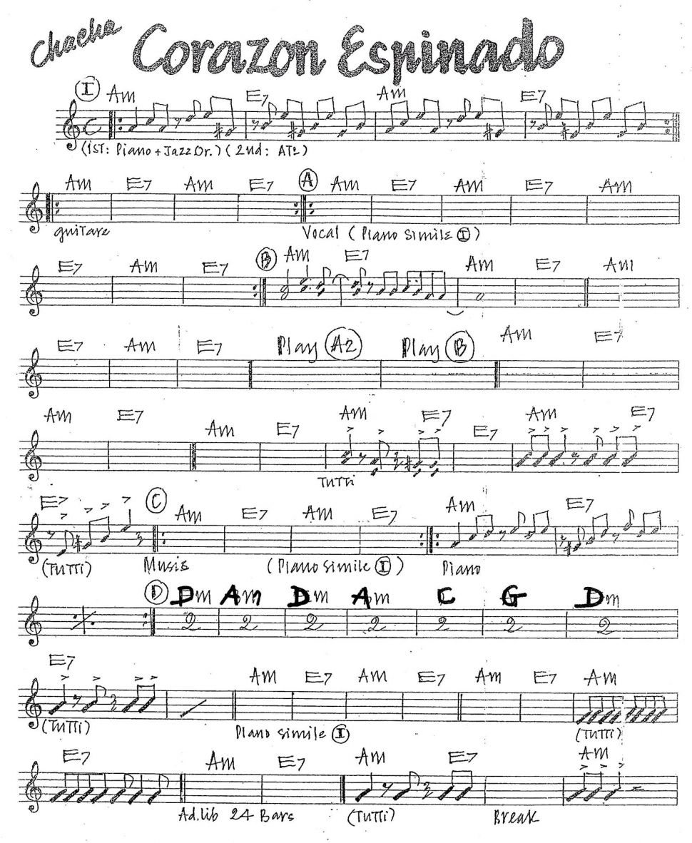 Corazon Espinado sheet