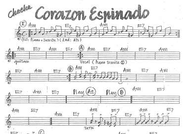 Corazon Espinado sheet