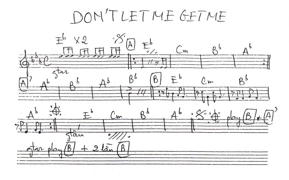 Don't Let Me Get Me sheet