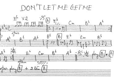 Don't Let Me Get Me sheet