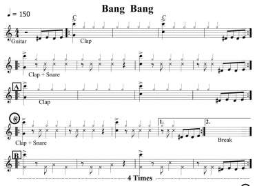 Bang Bang sheet