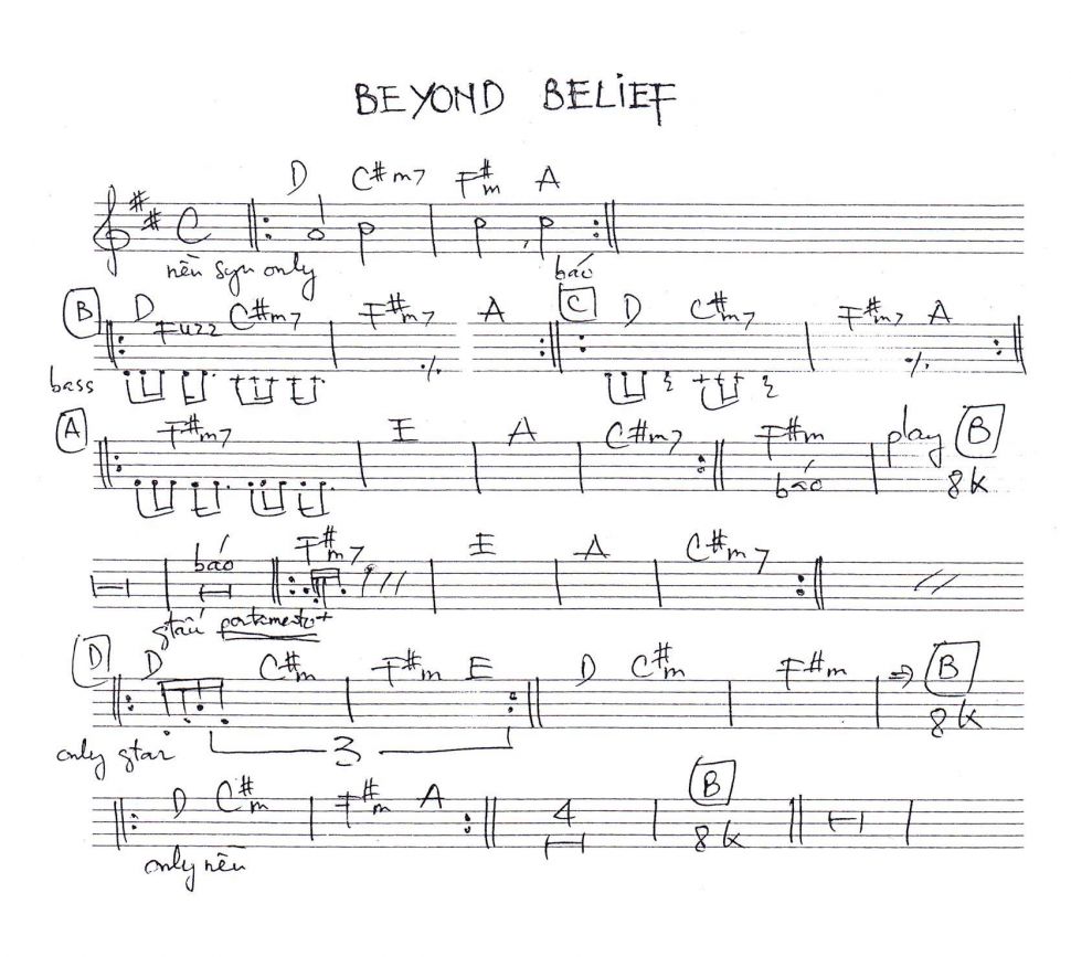 Be yound belief sheet