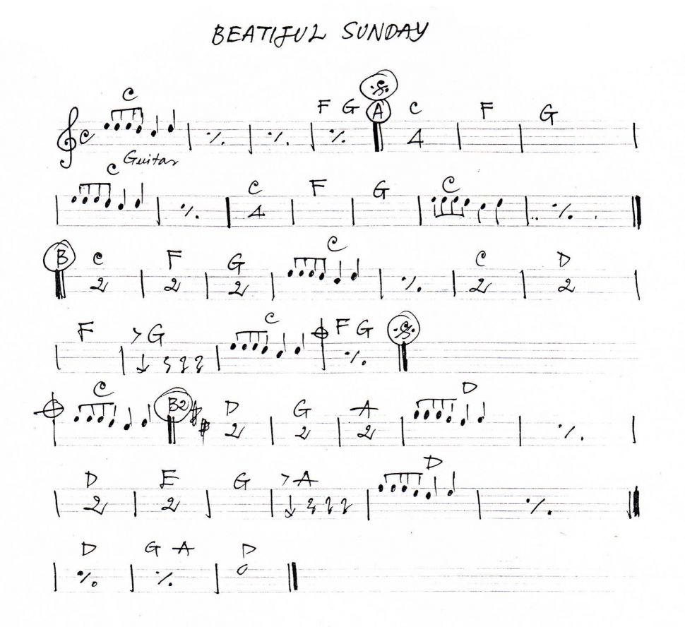 Beatiful sunday sheet