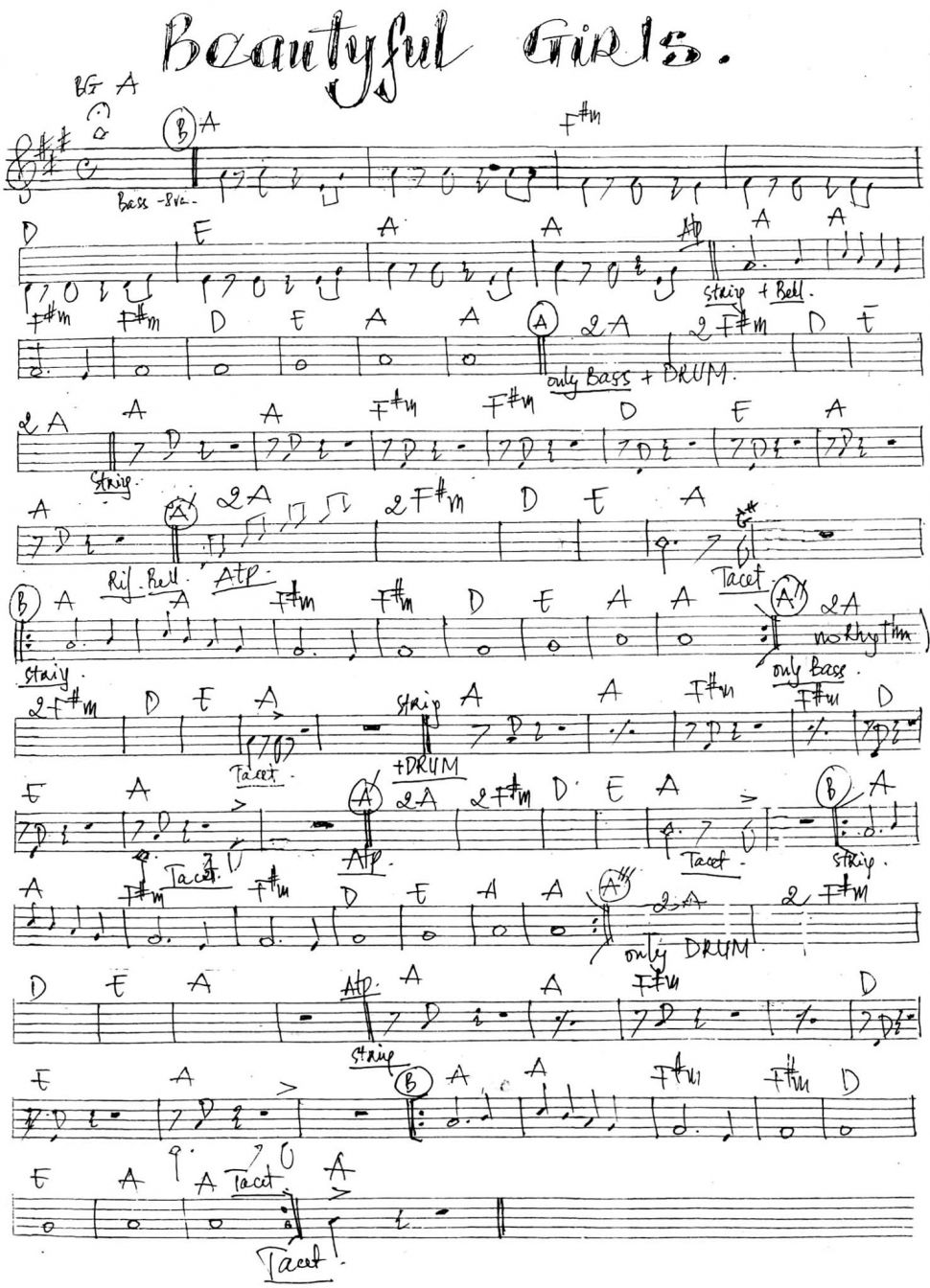 Beautyful girls sheet