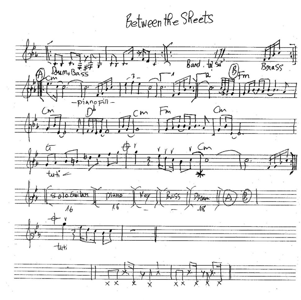 Between the sheets sheet