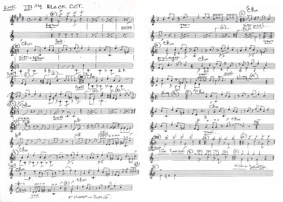 Black cat sheet Black cat sheet