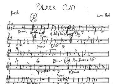 Black cat sheet