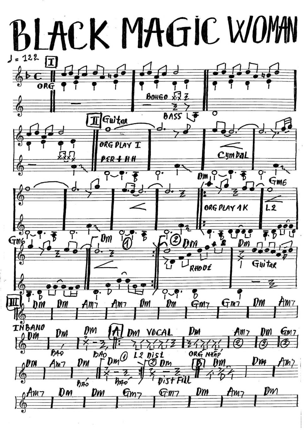 Black magic woman sheet 