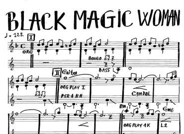 Black magic woman sheet 