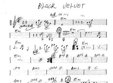 Black vefvet sheet