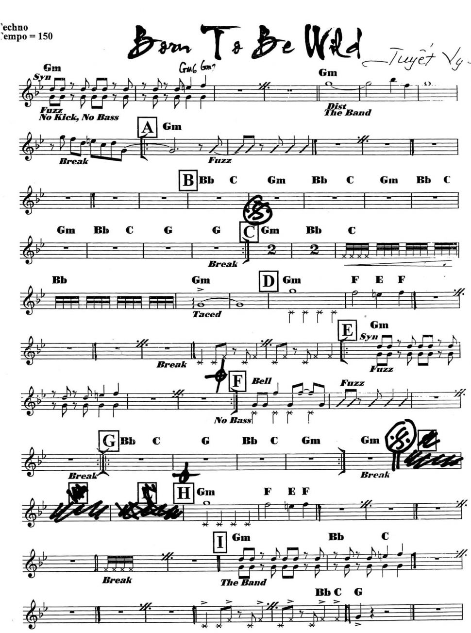 Bom to be wild sheet